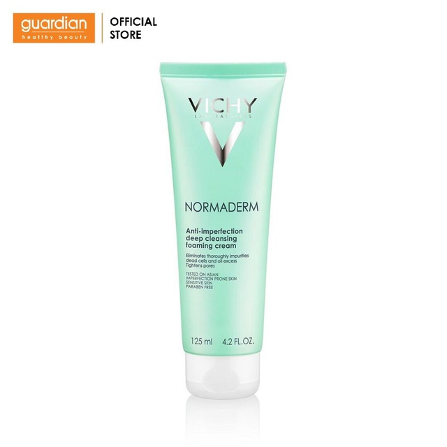 Sữa rửa mặt ngừa mụn & se lỗ chân lông Vichy Normaderm Anti-Imperfection Deep Cleansing 125ml | BigBuy360 - bigbuy360.vn