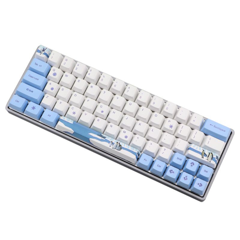 Nút Bàn Phím Cơ Pbt Oem Hình Chim Cánh Cụt Dễ Thương Cho Gh60 Gk61 Gk64