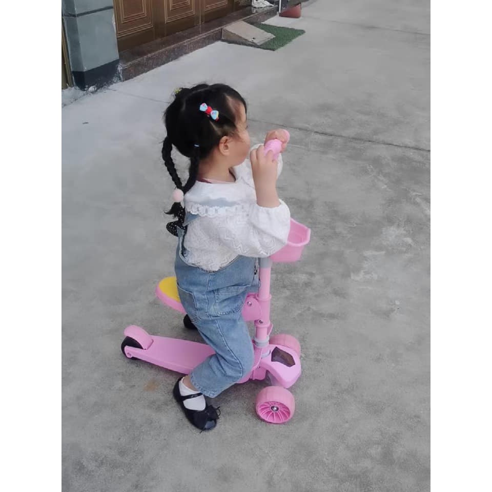 Xe trượt scooter 💥FREESHIP💥 đa năng phát sáng cho bé từ 2 đến 8 .siêu rẻ