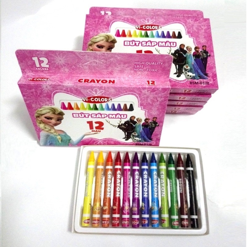 Bút Sáp 24 Màu Việt Hà Elsa Vi-Colors