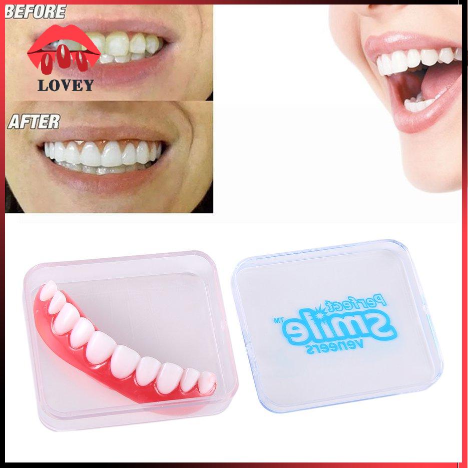 [Hàng mới về] Miếng dán răng giả bằng silicon dành cho người lớn mang lại nụ cười hoàn hảo tức thì lovey