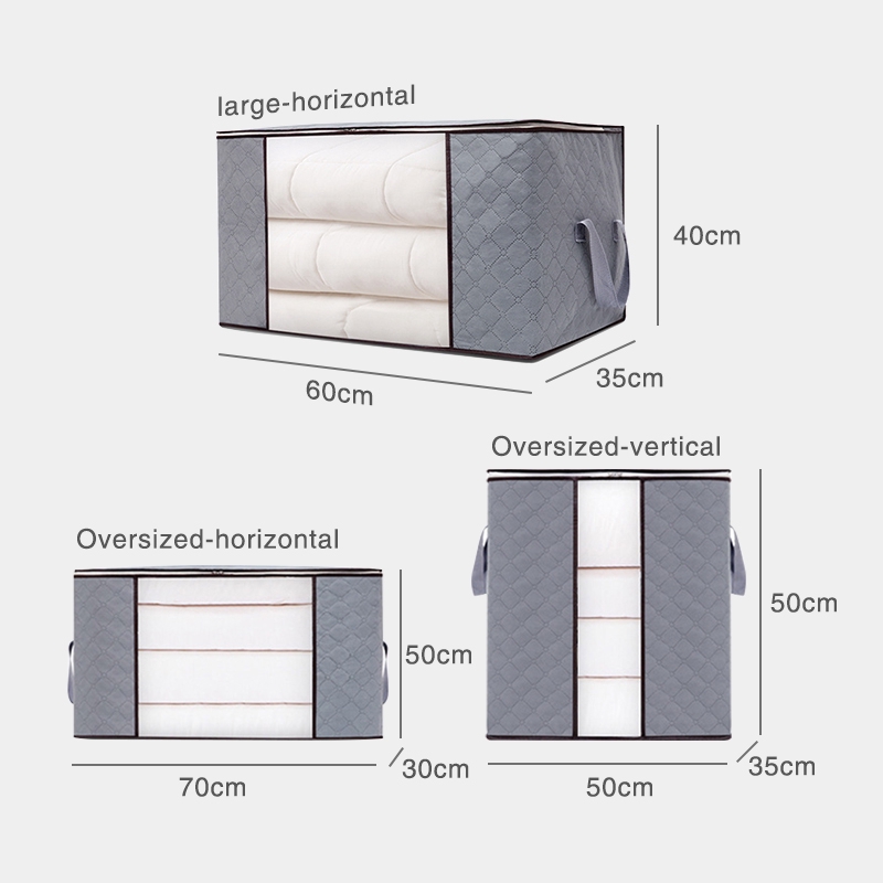 Túi đựng chăn mền/gối/quần áo sức chứa lớn có thể gấp gọn siêu bền tiện dụng