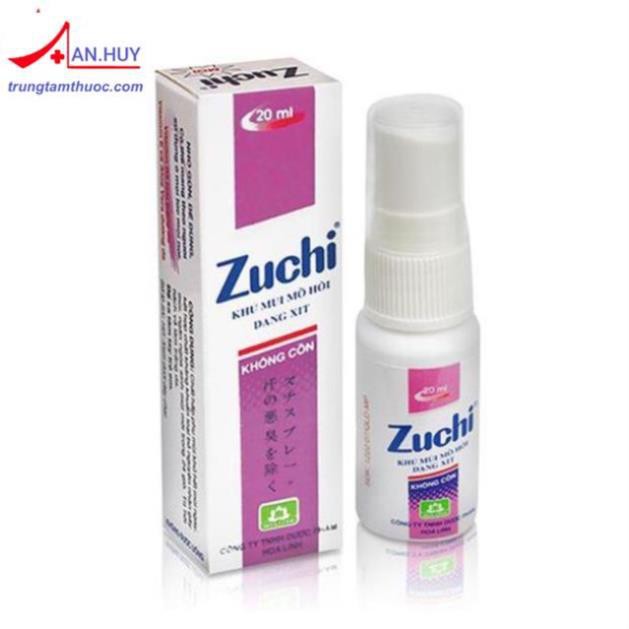 Xịt nách Zuchi 20ml ( tím + xanh lá+ đỏ) | BigBuy360 - bigbuy360.vn