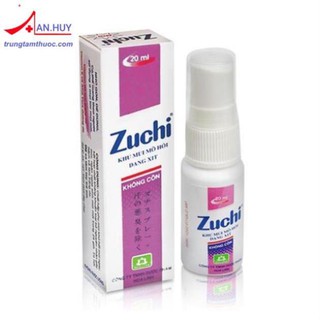 Xịt nách Zuchi 20ml ( tím + xanh lá+ đỏ)