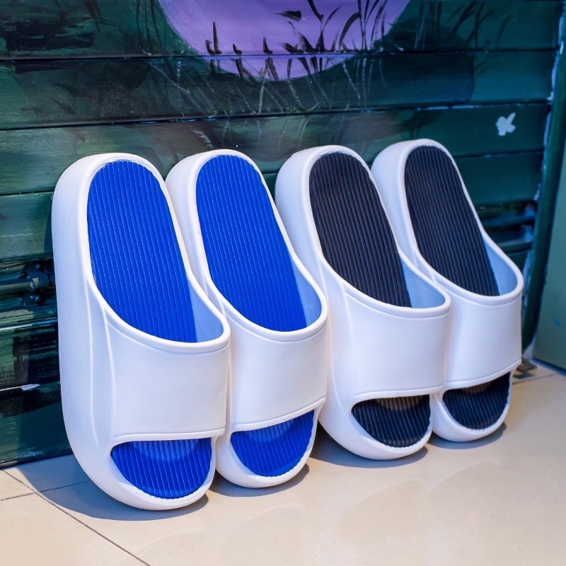 Dép nam và dép nữ bánh mì quai ngang đế độn tăng chiều cao siêu êm nhẹ