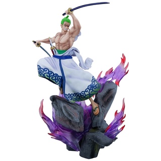 Mô hình nhân vật One Piece Zoro Wano có led cao 36cm