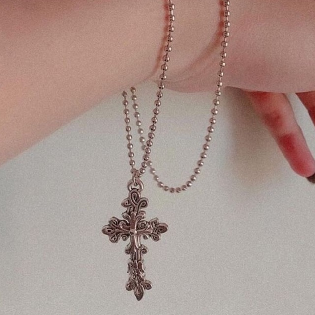 Dây chuyền bi Leaf Cross