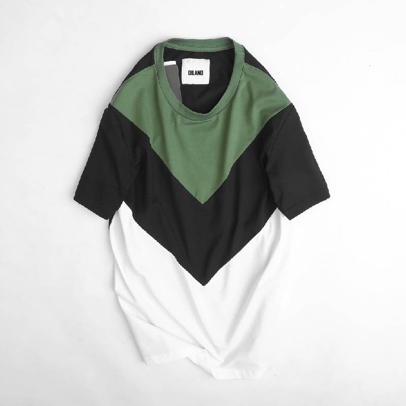 Áo phông nam cá tính phối màu vải co giãn 4 chiều DILANO AT01 | BigBuy360 - bigbuy360.vn