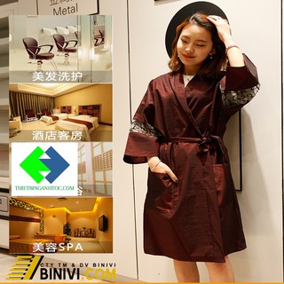 áo choàng cho khách hàng, salon tóc, spa..v.v.vv