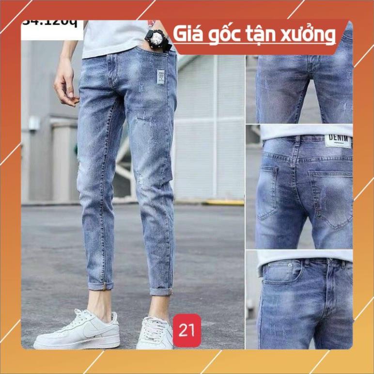 Quần jean nam cao cấp chất bò cá tính trẻ trung phong cách Tcs 21 | BigBuy360 - bigbuy360.vn