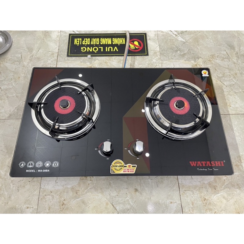 Bếp gas âm hồng ngoại Whatashi WA-09BA