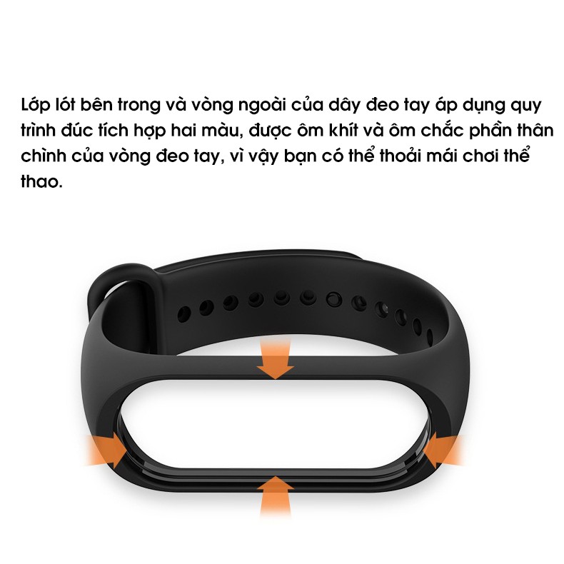 Dây đeo thay thế hiệu PKCB cho vòng tay Xioami miband 3 4