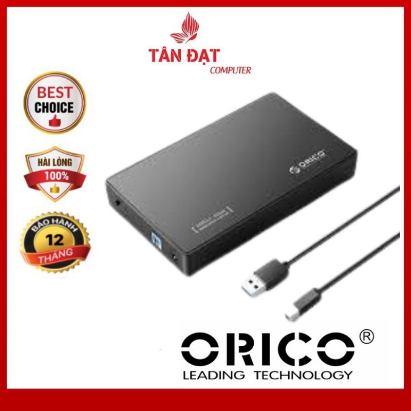 Box ổ cứng 3.5/2.5 inch SATA USB 3.0 Orico 3588US3 Chính Hãng -Hàng Mới 100%
