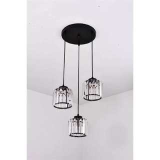 Đèn Thả Trần Chao Pha Lê 3 Bóng