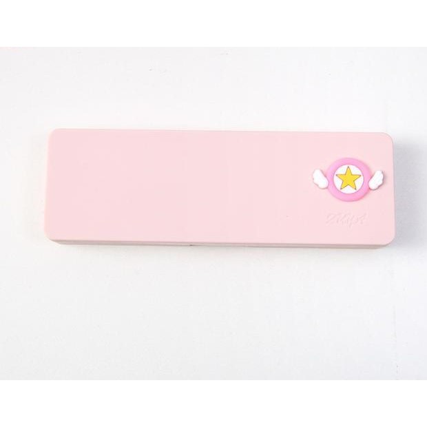 Hộp bút nhựa trơn, hộp đựng bút học sinh hoạt hình cute