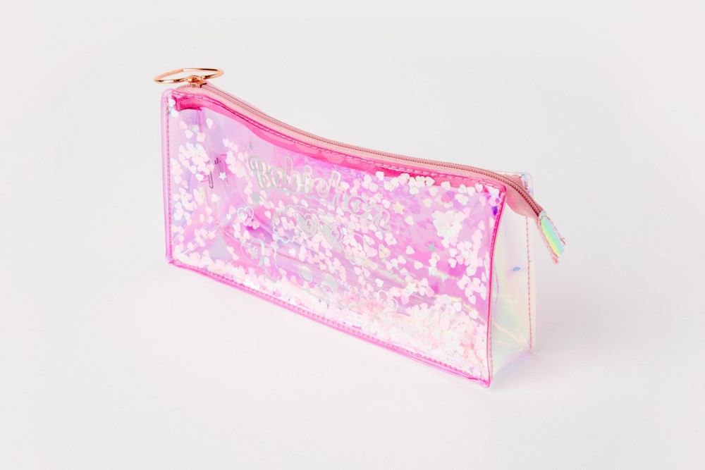 Túi Hologram ARTBOX Hàn Quốc Họa Tiết Barbichon Màu Hồng Lấp Lánh Kim Tuyến