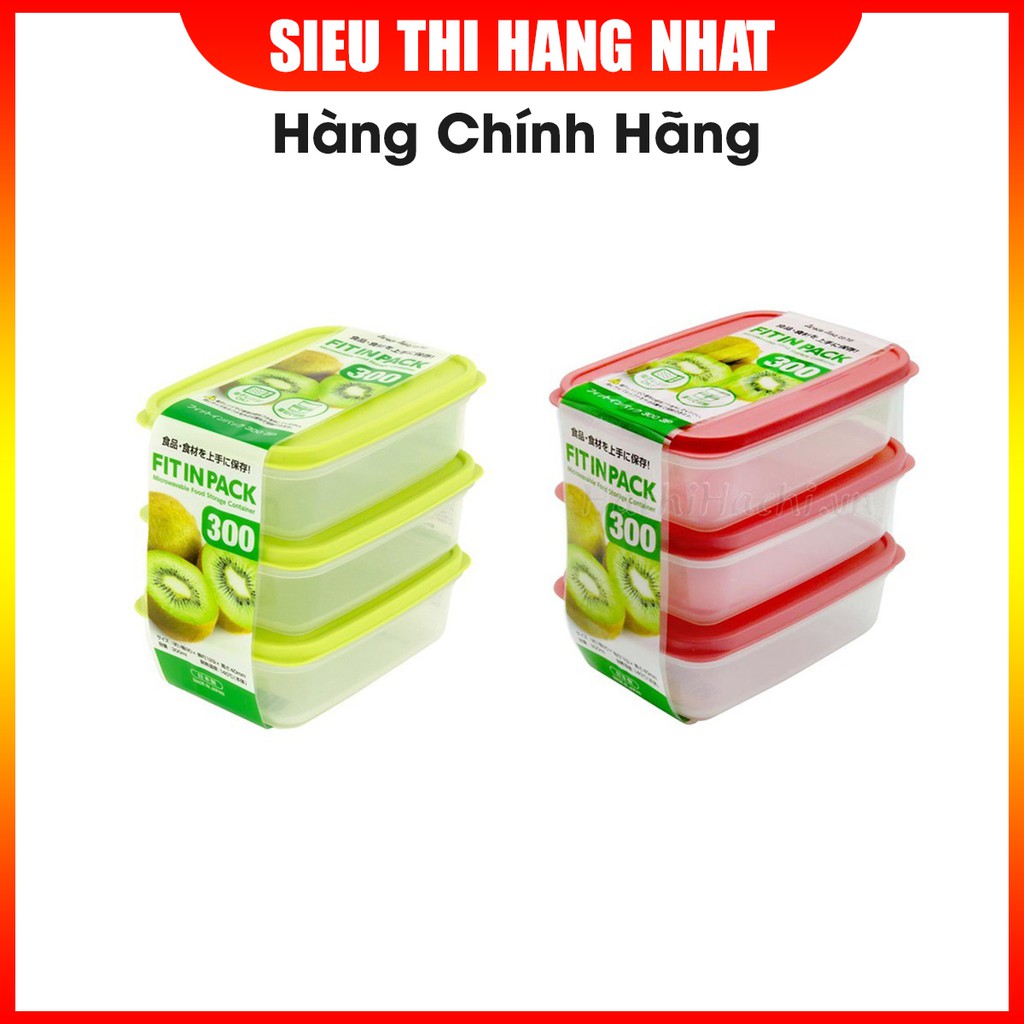 Hộp nhựa đựng thực phẩm nắp dẻo Fit in Pack ( set 3 hộp 300ml/ set 2 hộp 600ml/ hộp 900ml/  hộp 1350ml/ hộp 2200ml)