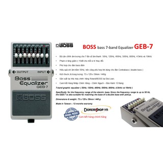 Phơ guitar Boss Bass Equalizer GEB-7