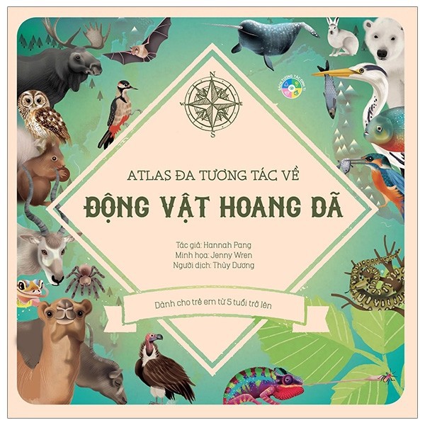 Sách - Atlas Đa Tương Tác Về Động Vật Hoang Dã - Wilderness: An Interactive Atlas Of Animals