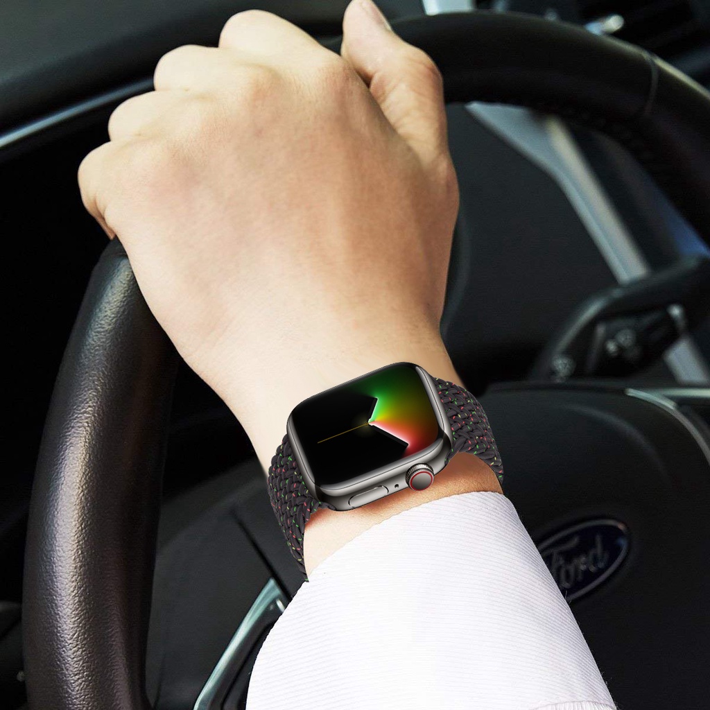 Dây Đeo Vải Bện Cho Đồng Hồ Apple iWatch Series 7 6 SE 5 4 3 45mm 41mm Seri 7 44mm 40mm 38mm 42mm
