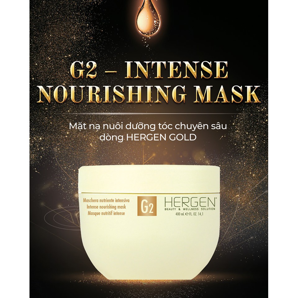 Mặt nạ tái tạo và nuôi dưỡng tóc hư tổn Hergen G2 Intense Nourishing Mask 400ml