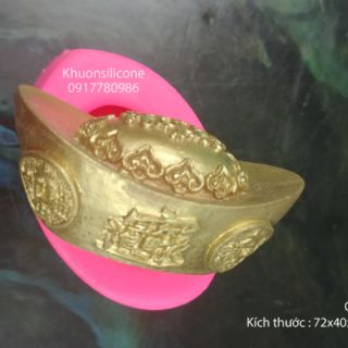 Khuôn silicon thỏi vàng