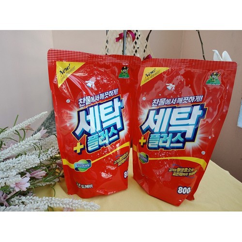 Bột giặt siêu sạch Sandokkaebi túi 800g nhập khẩu Hàn Quốc