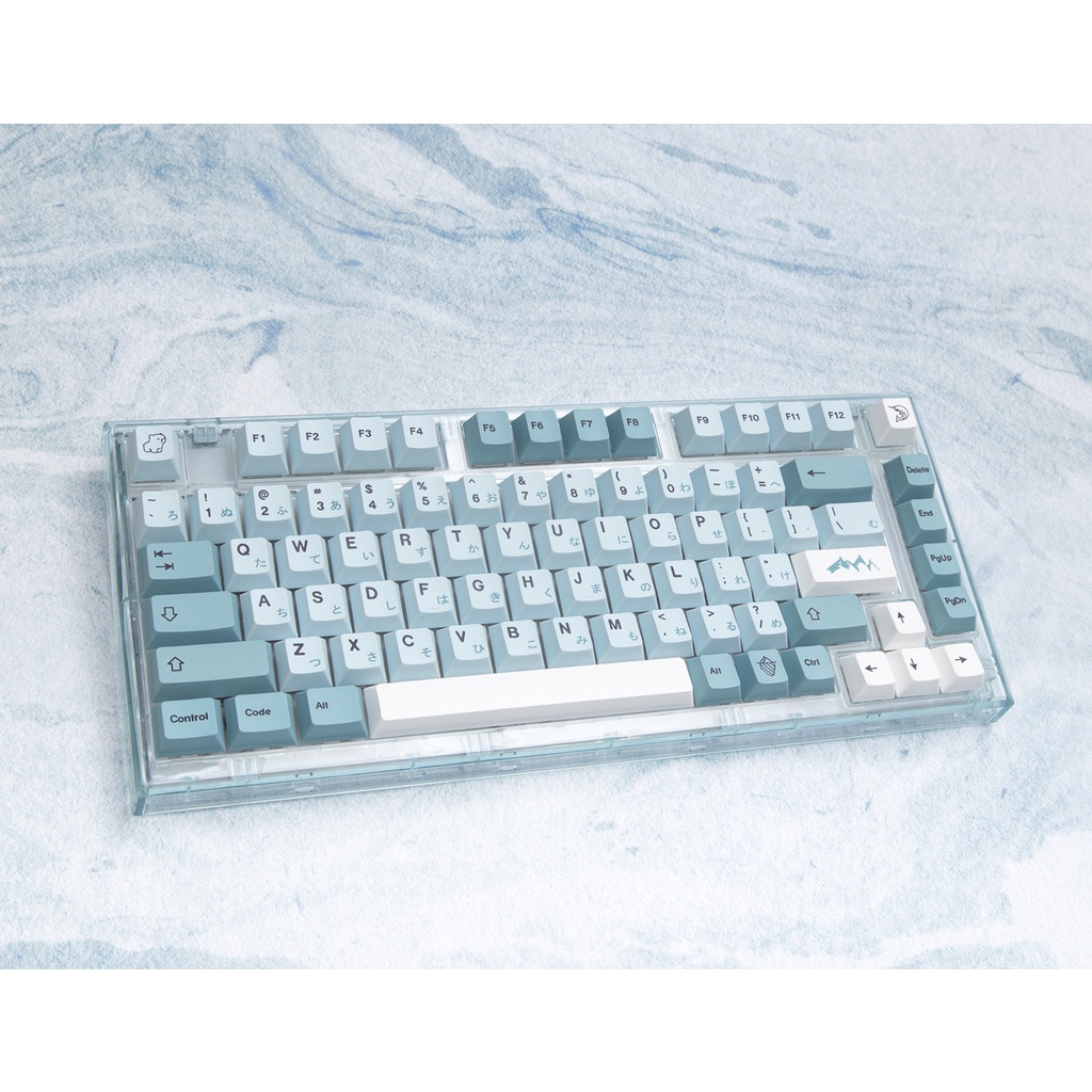 139 Phím Iceberg Keycaps Cherry Profile Nhật Bản PBT Dye Sub Bàn phím cơ học Keycap