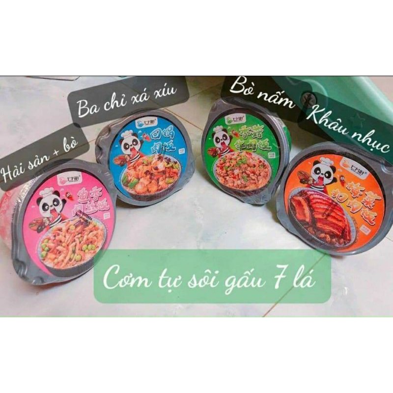 Cơm tự sôi gấu trúc