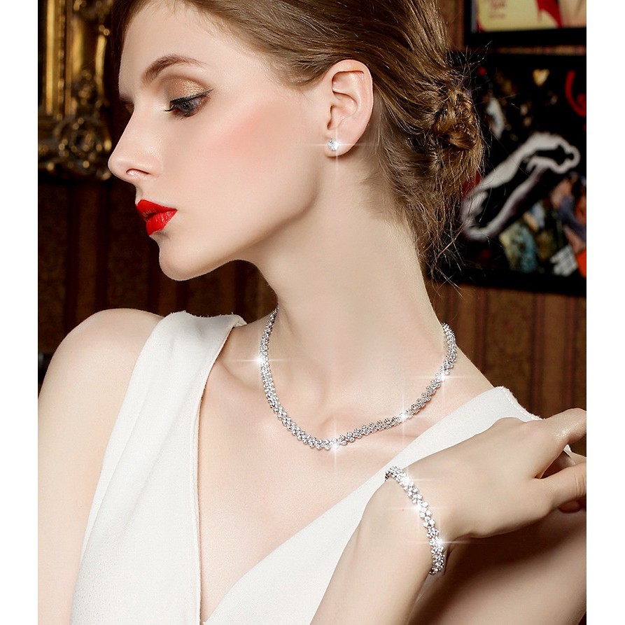 Khuyên tai bạc 925 kiểu Hàn Quốc đáng yêu cho nữ