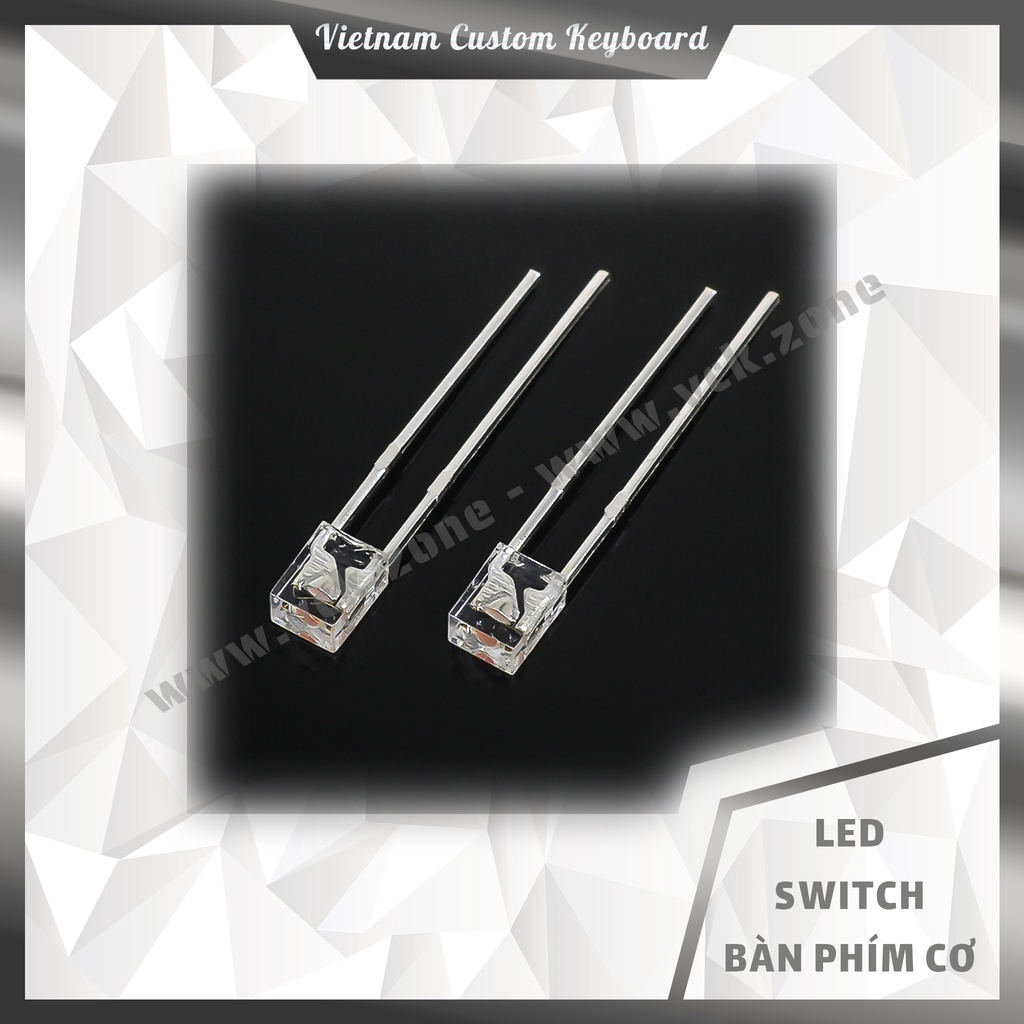 10 Màu Đèn Led Switch Bàn Phím | Led Vuông 234 | Led RGB 4 Chân | Gateron Akko Cherry Jwick KTT | VCK