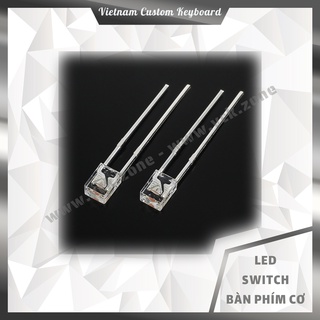 Đèn Led Switch Bàn Phím | Led Vuông 234 | Led Nháy 7 Màu Nhanh Chậm | Led RGB 4 Chân | VCK