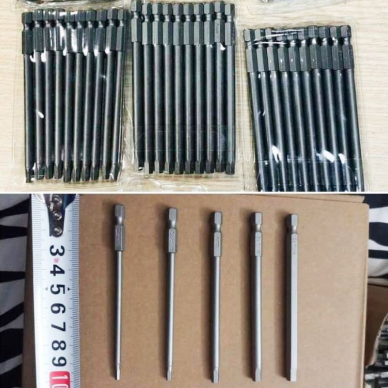 Đầu Lục Bắt Ke Nhảy Lắp Cho Khoan Máy 2,5/3/4/5/6mm Dài 10cm Nam Châm Hút Cực Mạnh