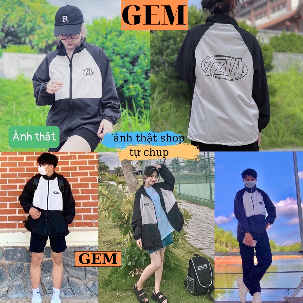 Áo khoác Dù 7ZIA Nam Nữ Unisex Fomr Rộng Thời Trang Giá Rẻ Gem