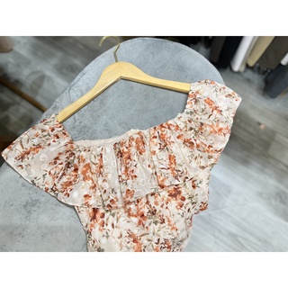 [ẢNH TỰ CHỤP TẠI SHOP] Váy hoa trễ vai