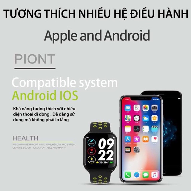 Đồng hồ thông minh F8 kết nối bluetooth chống nước