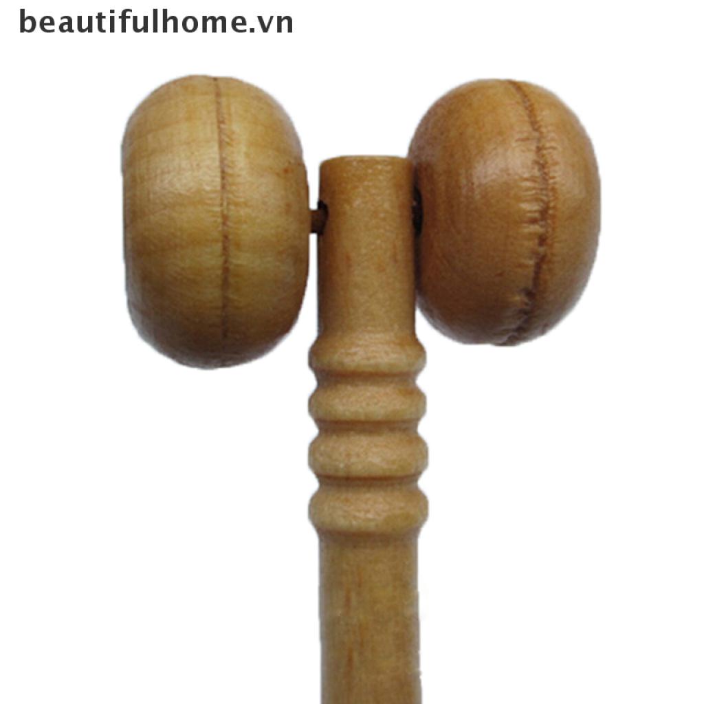 (Hàng Mới Về) Con Lăn Mát Xa Cơ Thể Bằng Gỗ Giúp Thư Giãn Và Giảm Căng Thẳ