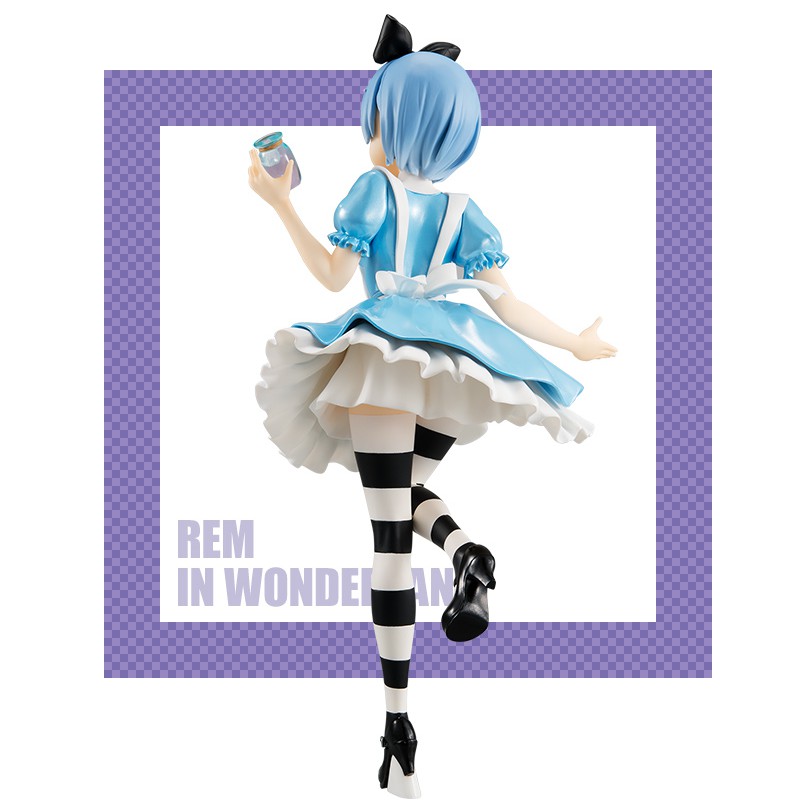 Mô Hình Figure Chính Hãng Anime Re:Zero, Rem, In Wonderland, FuRyu, Nhật Bản