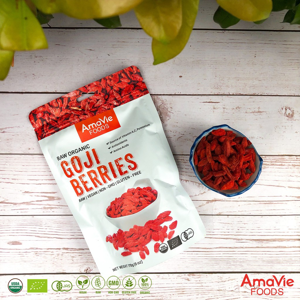 Kỷ tử hữu cơ Amavie Foods 170g