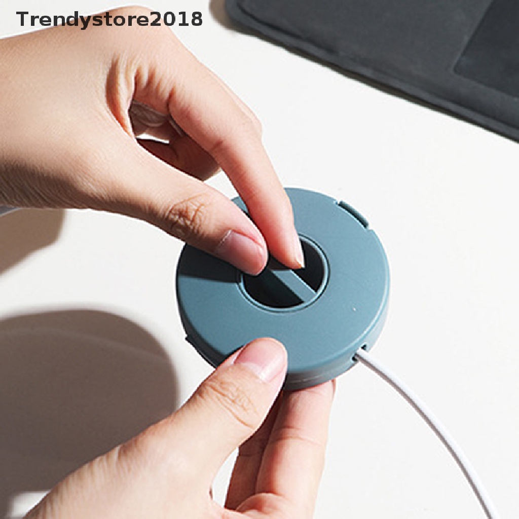 Hộp Đựng Dây Cáp Sạc / Điện Thoại Xoay Linh Hoạt Thời Trang 2018