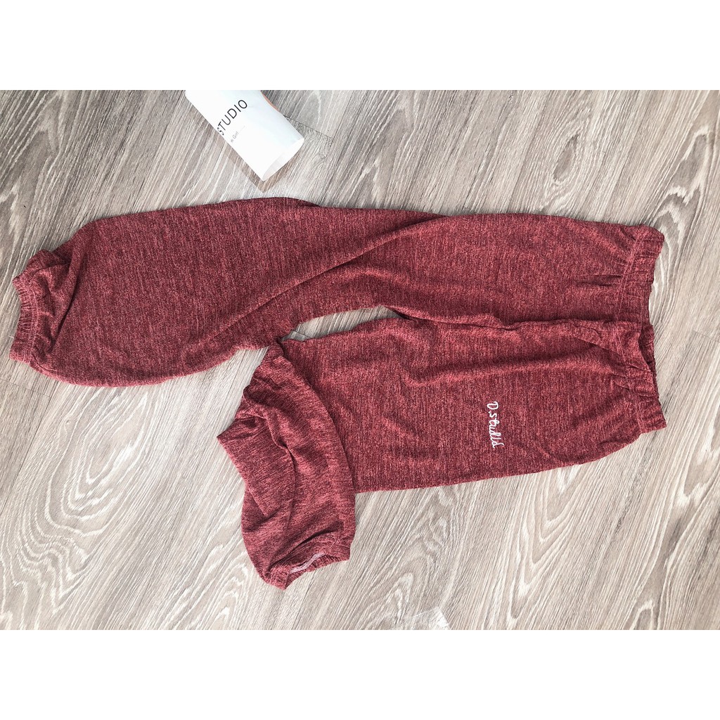 [HÀNG CÓ SẴN,LOẠI ĐẸP] Quần dài nữ thun len nỉ mềm mại đại hàn siêu ấm- Màu đỏ gạch nhẹ tênh bo chân dễ chịu 40- | BigBuy360 - bigbuy360.vn