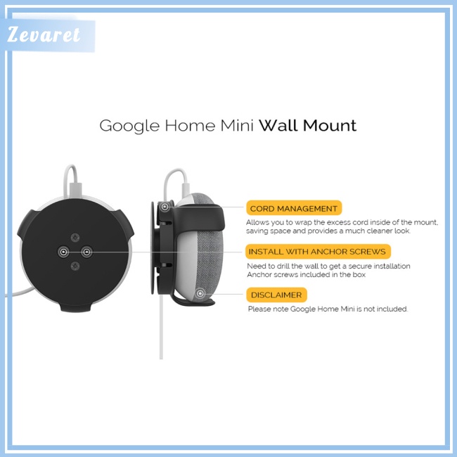 Giá Gắn Tường Đựng Loa Thông Minh Tương Thích Với Google Home Mini/echo Dot