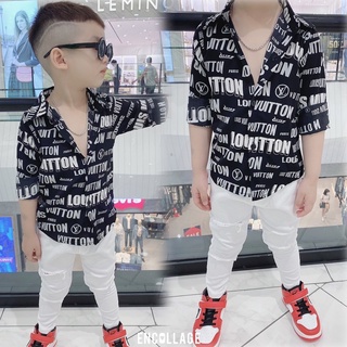 áo sơ mi lụa cao cấp cho bé trai