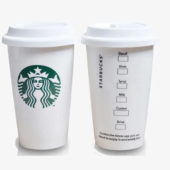 Bình Nước Thủy Tinh starbucks 473ml Kèm Túi Đựng Tiện Dụng