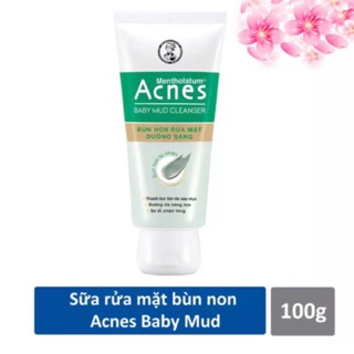 Bùn non rửa mặt dưỡng sáng Acnes Baby Mud Cleanser 100g