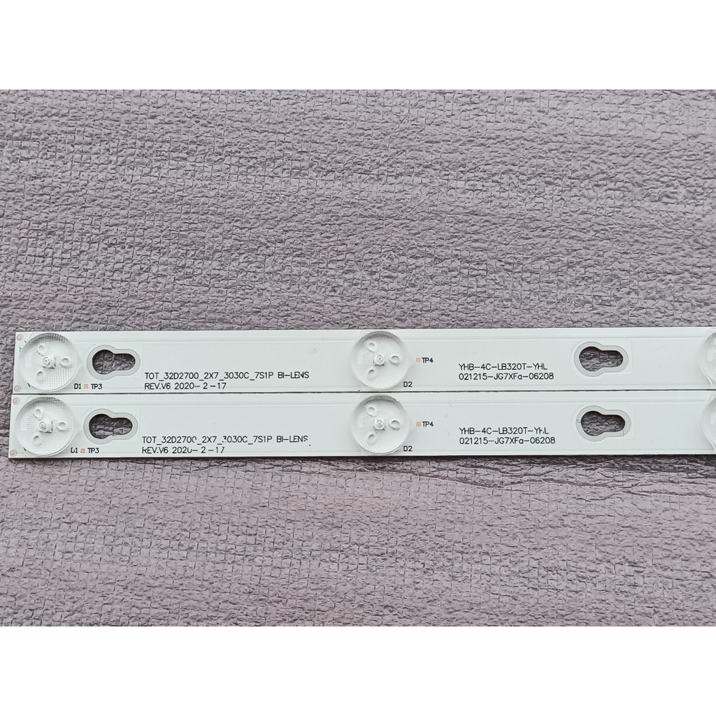 BỘ LED TIVI TCL 32S4700 32D2700 32D2780 MỚI 100% HÀNG ZIN HÃNG, BỘ 2 THANH MỖI THANH 7 BÓNG 6V- 32HR330M07A2 V2