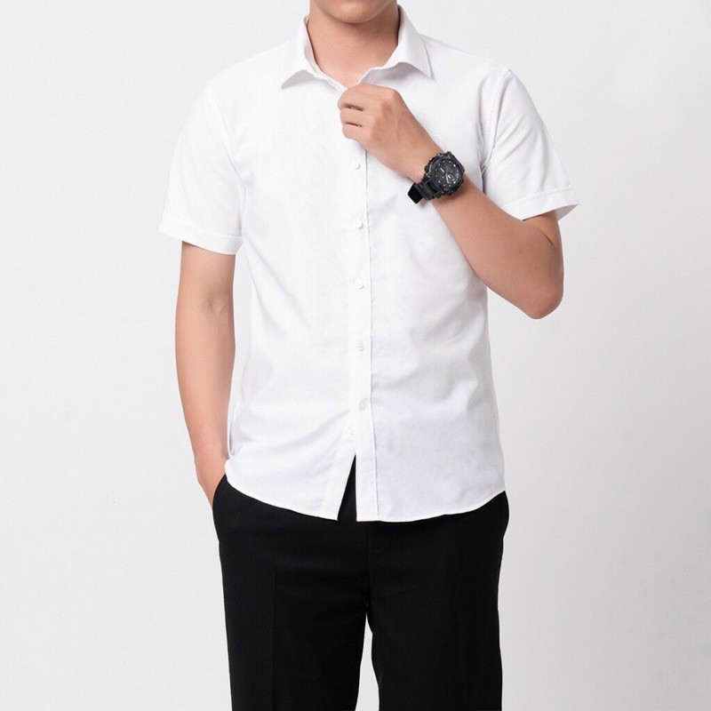 Áo sơmi tay ngắn | sơ mi modal cực mát siêu nhẹ  + sơmi  slimfit gọn người , lô sơ mi đẹp nhất chưa từng có tại shop ! | BigBuy360 - bigbuy360.vn