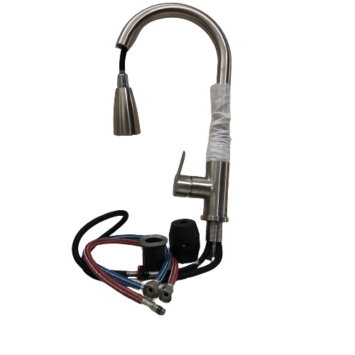 Vòi rửa chén dây rút nóng lạnh inox 304 cao cấp