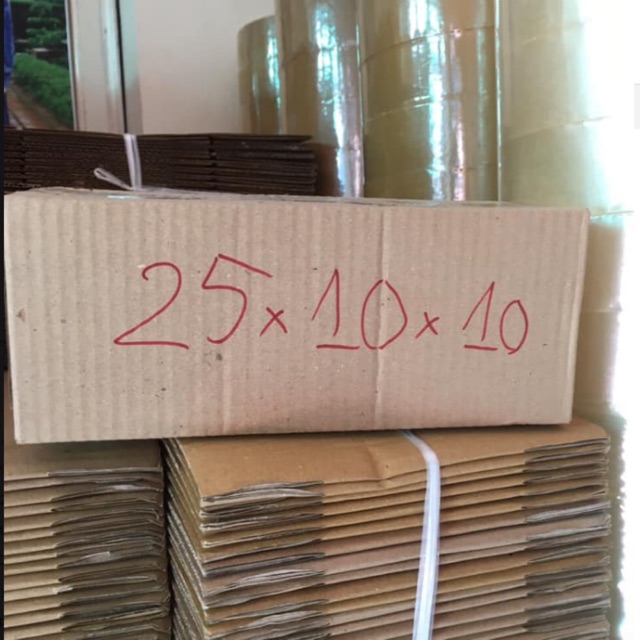 Combo 50 hộp carton dùng để đóng gói hàng hoá shipcod.