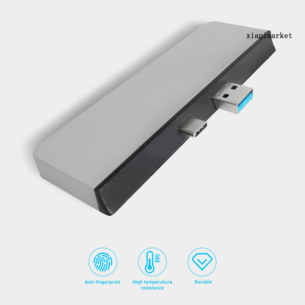 Đầu Đọc Thẻ Nhớ Usb 3.0 Type C 5 Trong 1 Cho Máy Tính Surface Pro7